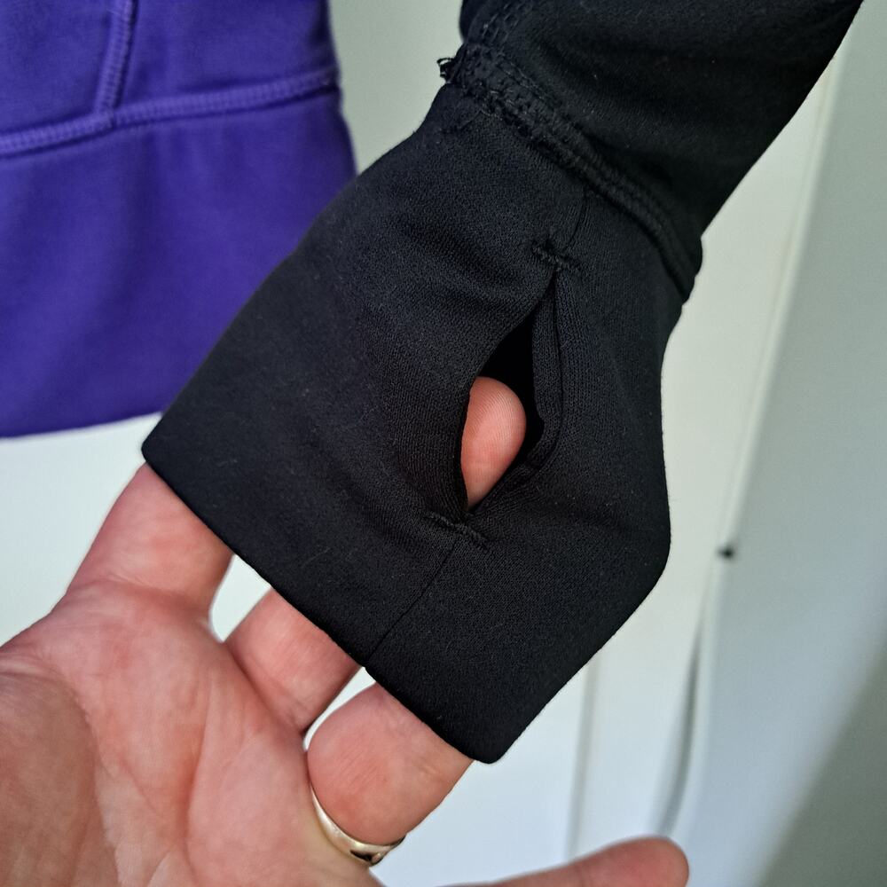Nike Therma FIt Purple and Black Women's Small Activeware Athletic Hoodie - Picture 3 of 8